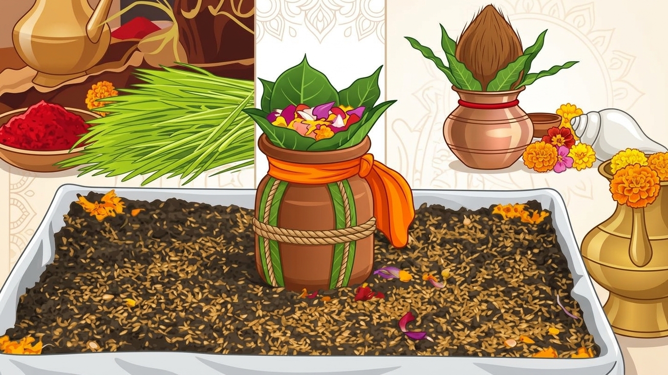 घटस्थापनासँगै सुरु भयो बडादसैँ, घरघरमा जमरा राखिँदै